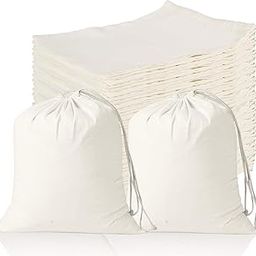 Muslin Bags 8x12 Inch with Drawstring 100% Cotton Reusable Gift Pouches for Wedding, Party, Home Storage, Favors Empty Sachet Bags, Pack of 18-image-81