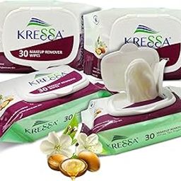 Kressa Makeup Remover Wipes | White Tea and Argan Oil Extracts| Cleansing Wipes (Pack of 4)-image-64