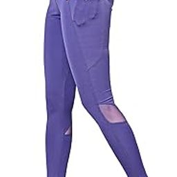 Yoga Pants for Women | Stretchable Gym Leggings with Pockets | Workout Track Pants with Mesh Net-image-27
