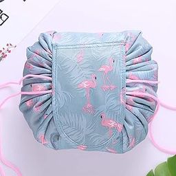 Dharam Creation Women's Convenient and Waterproof Multifunction Portable Lazy Travel Cosmetic Storage Makeup Organizer Toiletry Bag with Drawstrings-image-52