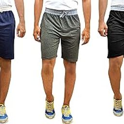 Men Cotton Shorts Combo-image-12