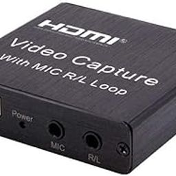 VOOCME HDMI Video Capture with MIC R/L Loop Out USB 2.0 Video Capture Card Phone Game Recording Box Compatible with Live Stream Mic Input.-23