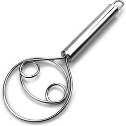 Kitchen Shop Bread Mixing Tool Steel Atta Maker Multifunctional Effortless Stainless Steel Dough Mixer Atta Kneader, Dough Maker, Flour Mixer, Bread Mixing Tool, Bread, Cake, Pastry (1 pcs)-8