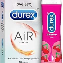Durex Air Condoms for Men, 10 Count with Durex Lube Cherry Flavoured Lubricant Gel for Men & Women (50ml, Water Based Lube, Suitable for Use with Toys)-7