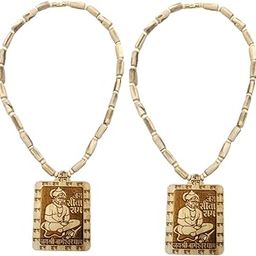 BHAGESHWAR DHAM Tulsi Mala Hanuman Ji Pendant Kanthi Wood Mala | TulasiMala | SITARAM Tulsimala| Bageshwar Dham Wood Necklace| (2 PCS COMBO) Full size-image-16