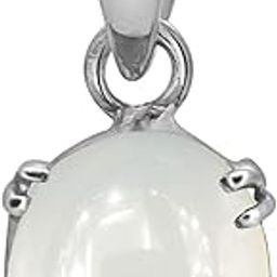 3 to 15.50 ratti chandramani Stone Precious Pendant Silver Moonstone Crystal Stone Pendant for Unisex-picture-53