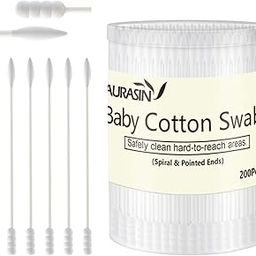 Cotton Swabs (Baby 200 Pcs) - Spiral & Pointed Ends-17