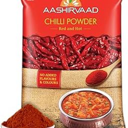 Aashirvaad Chilli Powder, 100g Pack, Red Hot Chilli Powder with No Added Flavours and Colours-image-16