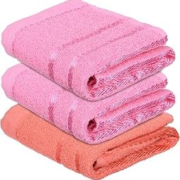 Kuber Industries Face Towel | Cotton Towels for Facewash | Towels for Daily use | Workout Hand Towel | Lining Design | 14x21 Inch | Pack of 3 | Multi-image-94