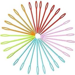 GIRLYZ Attire 10PCS Unbreakable Plastic Knitting, Sewing, Cross Wool Weave Stitch Crochet Needles for Teens, Girls (Pack of 10)-image-36