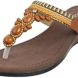 Women stunningly embellished wedge Heel Fashion Sandal-image-2