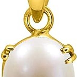 South Sea Pearl 14.00 Ratti 13.50 Carat Natural Pearl Gemstone Original Certified Moti Astrological panchhdhaatu/Ashtadhatu Gold Pendant for Men and Women-image-51