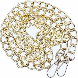 Urban Purse Making Accessories for Purse, Bags, Clothes Decorative for DIY Works (Golden Chain with Premium Hook-105Cm-1Pc)-32