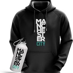 Unisex Manchester City Football Hoodie | Man Utd | Cotton | Manchester United | 1878mufc | Black-image-31