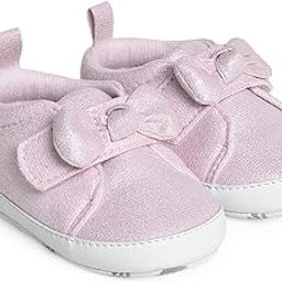 Solid Shimmer Pink Booties for Baby Girl-image-96
