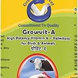 Growel Agrovet Growvit-A-Powerful Vitamin-A Supplement For Poultry,Cattle,Horse,Pig,Goats,Sheep,Pigeons And Pet Birds-1000 Ml.-55