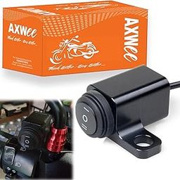 AXWee Multi-Function3 Way Mode Mirror Switch Button Work with Headlight, Fog Light, ON-Off-ON CNC Aluminium For All Motorcycle/Bike/Scootie-image-7