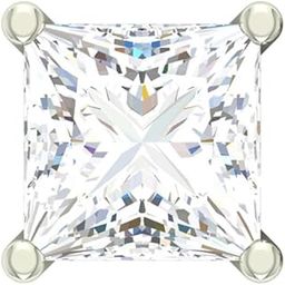 925 Sterling Silver Square Solitaire Stud Men Earring |Multiple Size Options | Gift for Men & Boys | 1 Piece-image-5