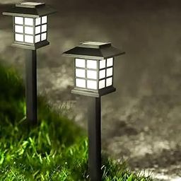 ROPIOR Solar Vintage Light Outdoor Lighting Retro Antique Lamp with IP65 Water Resistant Sun Lantern for Garden Balcony Landscape Decoration (Pack of 1)-23