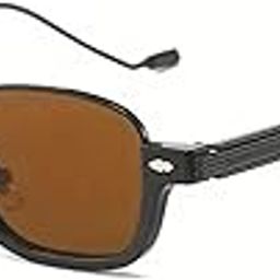 By Visions India Retro Vintage Square Abstract Unisex Sunglasses UV400 Protected Small Size (165)-image-5