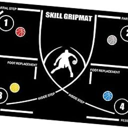 BNF Basketball Footwork Mat Practice Mat Dribble Trainer Basketball Footstep Mat White Line w Strap-image-52