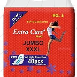 Extra Care Maxi XXXL Scented Sanitary Pads, All Night Protection, 40 Pieces, Soft & Comfortable-image-41