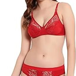 Women's Lace Honeymoon Lingerie | Sexy Bridal Sleepwear | Adjustable Straps Chemise for Comfort (Size: 30 to 36 in B - Cup)-image-14