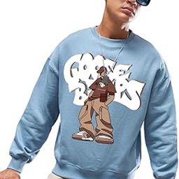Stylish Men's Oversized Sweatshirt || Printed Sweatshirt || Drop Shoulder Sweatshirts for Men || Printed Sweatshirt for Men-image-82