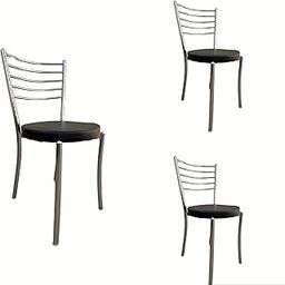 urobin Portable Light Weight Steel Crome Stackable and leatherite seat Chair for Dining/Home Office/Restaurant/Hotel (3)-image-80