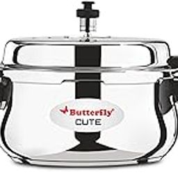 Butterfly Cute Ss Induction Compatible Outer Lid Stainless Steel Pressure Cooker With Glass Lid 3 liter, Silver-15