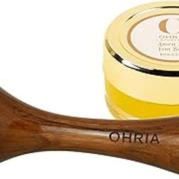 OHRIA Ayurveda Kansa Foot Wand | Ayurvedic Massage Tool and Amrit Ras Foot Balm 8gm Combo Pack-image-57