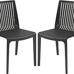 Supreme Furniture Oasis Plastic Without-Arm Chair Suitable for Home, Office, Garden, Living Room, Cafeteria, Restaurant, Hotel, Resort, Indoor & Outdoor(Set of 2, Black)-image-38
