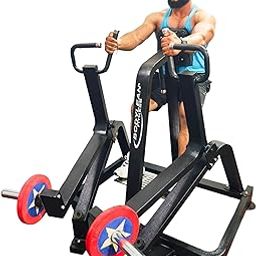 BODYLEAN FITNESS Seated Rowing Machine with Chest Support (Plate Loaded) | Commercial-Grade Gym Seated Row Machine for Upper Body Strength | Effective Back and arm Exercises-24
