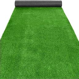 Kuber Industries PVC Artificial Grass Mat 18"x120" (Green) -CTKTC29125-image-11
