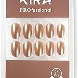 KIRA 24Pcs Short Square False Nails Acrylic Press On Nails Artificial Full Cover Fake Nails Colorful Coffin Nail Tips Kit With Adhesive Tabs Nail File For Women (Pink Aurora, Small)-picture-28