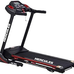 Hercules Fitness Motorized 2.5 HP Treadmill with Manual incline with MP3 with speakers for Home use - Cardio Gym-1