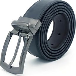 Men’s Classic Black PU Leather Belt with Glossy Gunmetal Buckle – Formal & Office Wear-image-80
