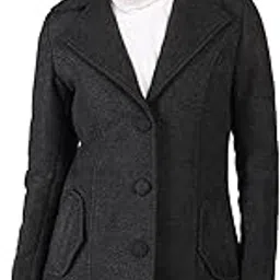 honnete Regular Fit Single Breasted Solid Trench Coat Women For Winter-picture-30
