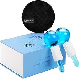 Ice Globes for Facial Massage, 2 PCS Globes Tool, Cold Skin Massagers, Tighten Skin, Reduce Puffiness and Dark Circles, Enhance Circulation-37