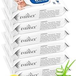 EVELANCE Soft Cleansing Baby Wipes with Lid | 72 Wipes x 6-432 Wipes | Extra Thick & Moist Wet Wipes for Baby's | Prevents Rashes & Redness with Goodness of Aloe Vera Vitamin E | pH Balanced-3