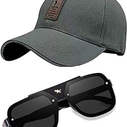 CAPITEUM Adjustable Baseball ediko Cap & [430R] Sunglass for Man Women Free Size & Boys. and Girls (Pack-2)-image-6