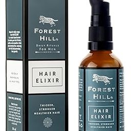 Forest Hill Daily Care Hair Elixir Serum 50ml For Men, Thicker, Stronger, Healthier & Smoother & Nourishing Hair, Reduce Hair Fall & Promote Hair Growth, Boosts Scalp Health & Hydration, Suitable For All Types Hair-image-4