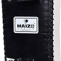 Maizo Synthetic Leather Straight Arm Shield/Boxing Punching Kicking Pad/Kickboxing Equipment/Martial Art/Protective for Practice,Traning - 1 Piece White/Black-image-75