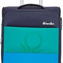 Archimedes Unisex Polyester Soft Luggage - Navy+Green, 58Cm Small Trolley Bag for Travel-picture-23