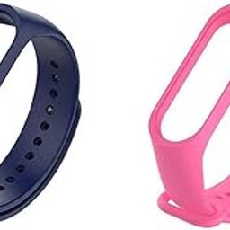 Liddu Wristband Band Straps for Xiaomi Original Mi 5 Bands (Combo Pack, Pack of 2) (Navy Blue, Light Pink, Xiaomi Mi Band 5 Original)-image-84