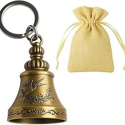 KNH MART Guardian Bell Keychain for Bike & Car | Tibetan Good Luck Charm Key Ring Rider Protection Amulet Gift for Bike & Car Travelers-3