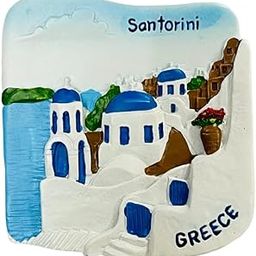 KRIWIN Travel Theme 3D Santorini Greece Resin Fridge Magnet-image-23