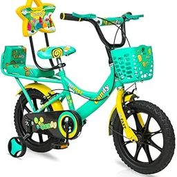 HI-FAST Candy 14T Kids Cycle for 2-5 Years Girls & Boys with Back Seat & Training Wheels || 95% Pre Assembled || Single Speed Road Cycle-image-84