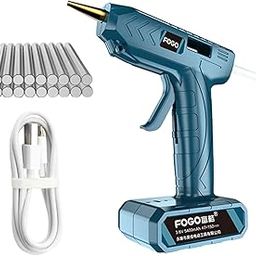 VELURA Cordless Hot Melt Glue Gun with Glue Sticks for Craft 20 Glue Stick 5400mA|1 Piece Hot Melt Glue | Multi-Purpose Craft Supplies |Crafts-image-79