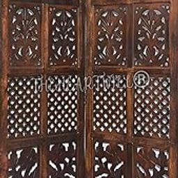 THEHEARTWILL® Wooden Partition for Pooja Room/Living Room/Wall/Kitchen, Hall - Separators/Divider (5ft, 2 Panels)-image-70
